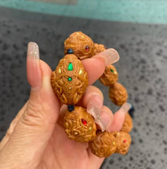 THE TANTRIC GUARDIANS — HAND-CARVED FULL-RELIEF BRACELET