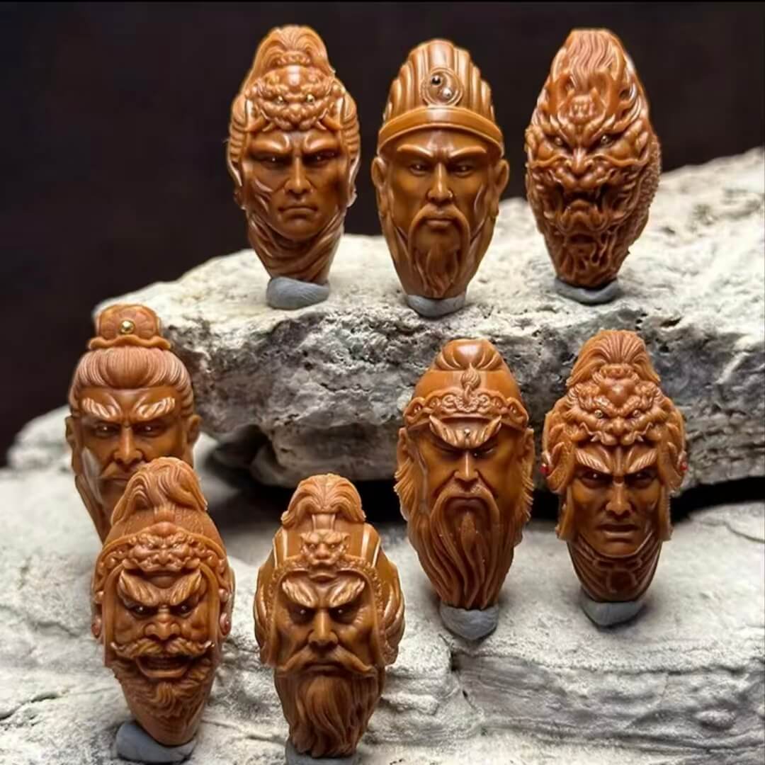 THE SEVEN HEROES OF SHU — HAND-CARVED STORY BRACELET