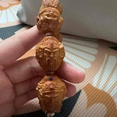 Ninefold Fortune Hand-Carved Dragon & Wealth Guardian Bracelet