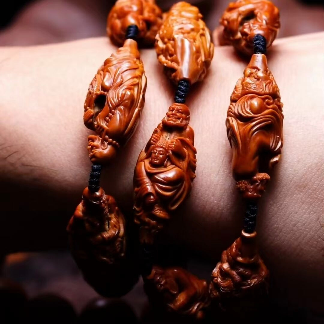 THE EIGHTEEN GUARDIANS — HAND-CARVED STORY BRACELET